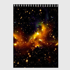 Скетчбук с принтом STARS в Курске, 100% бумага
 | 48 листов, плотность листов — 100 г/м2, плотность картонной обложки — 250 г/м2. Листы скреплены сверху удобной пружинной спиралью | Тематика изображения на принте: abstract | fantasy | space | stars | texture | абстракция | астрономия | вселенная | галактика | геометрия | звезда | звезды | космический | космос | краски | наука | паттерн | полигоны | текстура