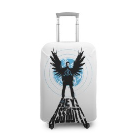 Чехол для чемодана 3D с принтом Castiel - Hey Assbutt рюкзак в Курске, 86% полиэфир, 14% спандекс | двустороннее нанесение принта, прорези для ручек и колес | castiel | supernatural | vdzabma | кастиэль | сверхъестественное
