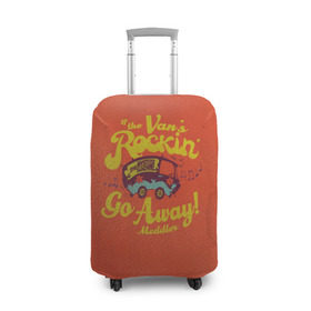 Чехол для чемодана 3D с принтом Scooby-Doo в Курске, 86% полиэфир, 14% спандекс | двустороннее нанесение принта, прорези для ручек и колес | bus | scooby doo | vdosadir | автобус | скуби ду | уильям ханна