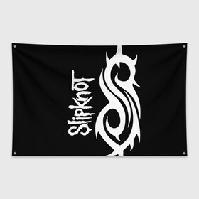 Флаг-баннер с принтом Slipknot (6) в Курске, 100% полиэстер | размер 67 х 109 см, плотность ткани — 95 г/м2; по краям флага есть четыре люверса для крепления | devil | metal | music | rock | satana | slipknot | дьявол | метал | музыка | рок | сатана | слипкнот
