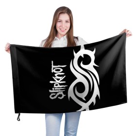 Флаг 3D с принтом Slipknot (6) в Курске, 100% полиэстер | плотность ткани — 95 г/м2, размер — 67 х 109 см. Принт наносится с одной стороны | devil | metal | music | rock | satana | slipknot | дьявол | метал | музыка | рок | сатана | слипкнот