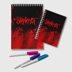 Блокнот с принтом Slipknot (9) в Курске, 100% бумага | 48 листов, плотность листов — 60 г/м2, плотность картонной обложки — 250 г/м2. Листы скреплены удобной пружинной спиралью. Цвет линий — светло-серый
 | devil | metal | music | rock | satana | slipknot | дьявол | метал | музыка | рок | сатана | слипкнот