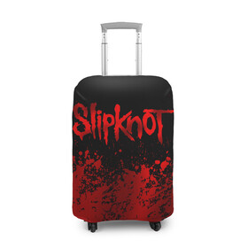 Чехол для чемодана 3D с принтом Slipknot (9) в Курске, 86% полиэфир, 14% спандекс | двустороннее нанесение принта, прорези для ручек и колес | devil | metal | music | rock | satana | slipknot | дьявол | метал | музыка | рок | сатана | слипкнот