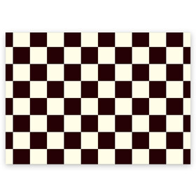 Поздравительная открытка с принтом Шахматка в Курске, 100% бумага | плотность бумаги 280 г/м2, матовая, на обратной стороне линовка и место для марки
 | Тематика изображения на принте: квадраты | текстуры | узор шахматка | узоры | чб | чб квадраты | чб узор | шахматка | шахматная доска | шахматы