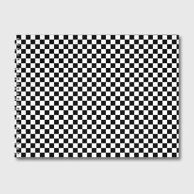 Альбом для рисования с принтом Шахматка мелкая в Курске, 100% бумага
 | матовая бумага, плотность 200 мг. | квадраты | мелкая шахматка | текстуры | узор шахматка | узоры | чб | чб квадраты | чб узор | шахматка | шахматная доска | шахматы