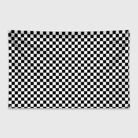 Флаг-баннер с принтом Шахматка мелкая в Курске, 100% полиэстер | размер 67 х 109 см, плотность ткани — 95 г/м2; по краям флага есть четыре люверса для крепления | Тематика изображения на принте: квадраты | мелкая шахматка | текстуры | узор шахматка | узоры | чб | чб квадраты | чб узор | шахматка | шахматная доска | шахматы