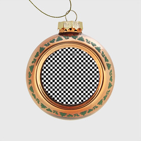 Стеклянный ёлочный шар с принтом Шахматка мелкая в Курске, Стекло | Диаметр: 80 мм | квадраты | мелкая шахматка | текстуры | узор шахматка | узоры | чб | чб квадраты | чб узор | шахматка | шахматная доска | шахматы