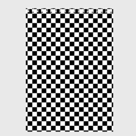 Скетчбук с принтом Шахматка мелкая в Курске, 100% бумага
 | 48 листов, плотность листов — 100 г/м2, плотность картонной обложки — 250 г/м2. Листы скреплены сверху удобной пружинной спиралью | квадраты | мелкая шахматка | текстуры | узор шахматка | узоры | чб | чб квадраты | чб узор | шахматка | шахматная доска | шахматы