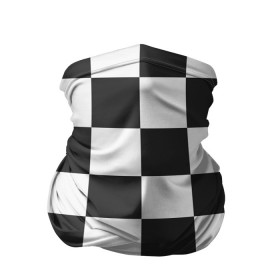 Бандана-труба 3D с принтом Шахматка в Курске, 100% полиэстер, ткань с особыми свойствами — Activecool | плотность 150‒180 г/м2; хорошо тянется, но сохраняет форму | квадраты | текстуры | узор шахматка | узоры | чб | чб квадраты | чб узор | шахматка | шахматная доска | шахматы