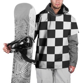 Накидка на куртку 3D с принтом Шахматка в Курске, 100% полиэстер |  | квадраты | текстуры | узор шахматка | узоры | чб | чб квадраты | чб узор | шахматка | шахматная доска | шахматы