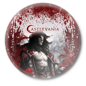 Значок с принтом Castlevania в Курске,  металл | круглая форма, металлическая застежка в виде булавки | castlevania | аниме | кастлваниа | кяссуруваниа | сериал | фэнтази