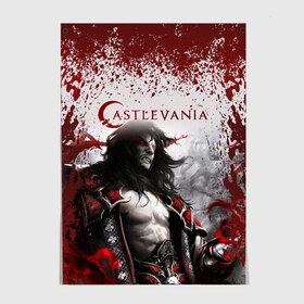 Постер с принтом Castlevania в Курске, 100% бумага
 | бумага, плотность 150 мг. Матовая, но за счет высокого коэффициента гладкости имеет небольшой блеск и дает на свету блики, но в отличии от глянцевой бумаги не покрыта лаком | Тематика изображения на принте: castlevania | аниме | кастлваниа | кяссуруваниа | сериал | фэнтази