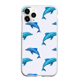 Чехол для iPhone 11 Pro матовый с принтом Рай для дельфина в Курске, Силикон |  | Тематика изображения на принте: арт | дельфин | дельфины | искусство | морское | океан | паттерн | рыба | рыбы
