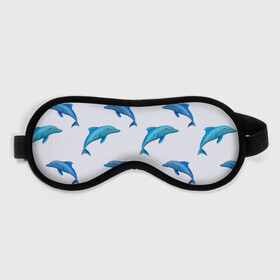 Маска для сна 3D с принтом Рай для дельфина в Курске, внешний слой — 100% полиэфир, внутренний слой — 100% хлопок, между ними — поролон |  | арт | дельфин | дельфины | искусство | морское | океан | паттерн | рыба | рыбы