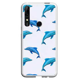 Чехол для Honor P Smart Z с принтом Рай для дельфина в Курске, Силикон | Область печати: задняя сторона чехла, без боковых панелей | арт | дельфин | дельфины | искусство | морское | океан | паттерн | рыба | рыбы