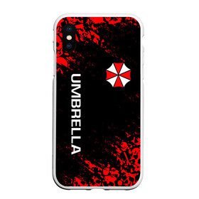 Чехол для iPhone XS Max матовый с принтом UMBRELLA CORP в Курске, Силикон | Область печати: задняя сторона чехла, без боковых панелей | ada wong | biohazard | leon | nemesis | project resistance | raccoon city | re | re3 | resident evil | resident evil 3 | rpd | stars | umbrella | ада вонг | амбрелла | немезис | ужасы