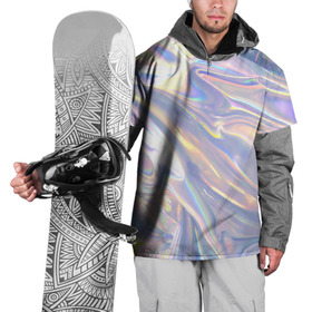 Накидка на куртку 3D с принтом Фольга в Курске, 100% полиэстер |  | abstraction | абстрактный фон | абстракция | блестящая | блестящий | глянец | глянцевый | калейдоскоп | переливающийся | психоделика | разводы | разводы краски | текстура | фольга
