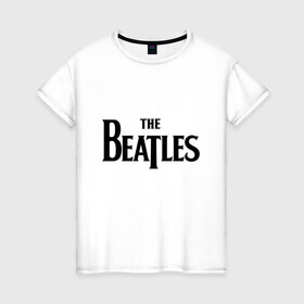 Женская футболка хлопок с принтом The Beatles в Курске, 100% хлопок | прямой крой, круглый вырез горловины, длина до линии бедер, слегка спущенное плечо | the beatles | арт | бит | музыка | поп музыка | психоделический рок | рок | рок группа | рок н ролл | хард рок