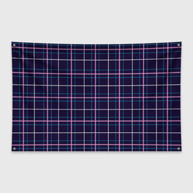 Флаг-баннер с принтом Шотландка в Курске, 100% полиэстер | размер 67 х 109 см, плотность ткани — 95 г/м2; по краям флага есть четыре люверса для крепления | в клетку | в клеточку | классика | классические | клетка | клетчатые | красная клетка | шотландка | шотландская клетка