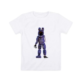 Детская футболка хлопок с принтом Five Nights At Freddys в Курске, 100% хлопок | круглый вырез горловины, полуприлегающий силуэт, длина до линии бедер | 