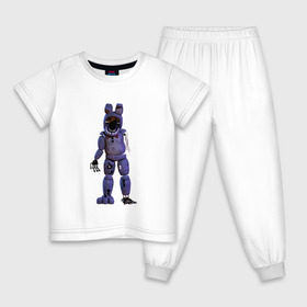 Детская пижама хлопок с принтом Five Nights At Freddys в Курске, 100% хлопок |  брюки и футболка прямого кроя, без карманов, на брюках мягкая резинка на поясе и по низу штанин
 | 