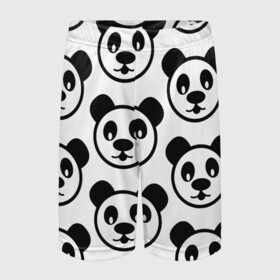 Детские спортивные шорты 3D с принтом panda в Курске,  100% полиэстер
 | пояс оформлен широкой мягкой резинкой, ткань тянется
 | big picture | panda | голова | животные | звери | панда | прикольные картинки