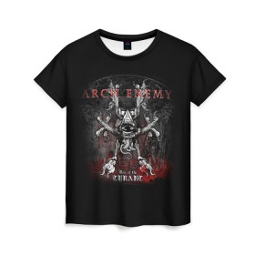 Женская футболка 3D с принтом Arch Enemy 25 в Курске, 100% полиэфир ( синтетическое хлопкоподобное полотно) | прямой крой, круглый вырез горловины, длина до линии бедер | Тематика изображения на принте: 