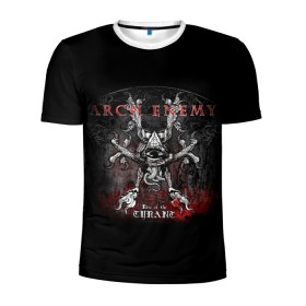 Мужская футболка 3D спортивная с принтом Arch Enemy 25 в Курске, 100% полиэстер с улучшенными характеристиками | приталенный силуэт, круглая горловина, широкие плечи, сужается к линии бедра | Тематика изображения на принте: 