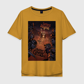 Мужская футболка хлопок Oversize с принтом Darkest Dungeon в Курске, 100% хлопок | свободный крой, круглый ворот, “спинка” длиннее передней части | butchers circus | darkest dungeon | game | games | rpg