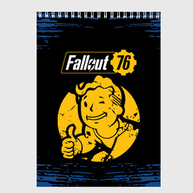 Скетчбук с принтом FALLOUT_76 в Курске, 100% бумага
 | 48 листов, плотность листов — 100 г/м2, плотность картонной обложки — 250 г/м2. Листы скреплены сверху удобной пружинной спиралью | 101 | 111 | 13 | 76 | atom cats | bethesda | brotherhood of steel | fallout | nuka cola | tunnel snakes | vault | war | братство стали | война | убежище | фолаут | фоллаут | ядер кола