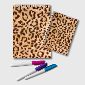 Блокнот с принтом Леопард в Курске, 100% бумага | 48 листов, плотность листов — 60 г/м2, плотность картонной обложки — 250 г/м2. Листы скреплены удобной пружинной спиралью. Цвет линий — светло-серый
 | Тематика изображения на принте: abstract | animal | cat | leopard | texture | абстракция | гепард | животное | животные | зверь | кот | кошка | леопард | охотник | паттерн | полигоны | текстура | узор | хищник