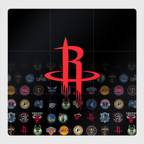 Магнитный плакат 3Х3 с принтом Houston Rockets (2) в Курске, Полимерный материал с магнитным слоем | 9 деталей размером 9*9 см | ball | basketball | houston rockets | sport | streetball | баскетбол | мяч | нба | спорт | стритбол | хьюстон рокетс