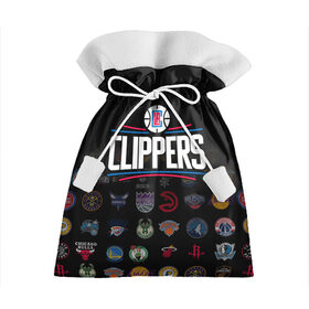 Подарочный 3D мешок с принтом Los Angeles Clippers (2) в Курске, 100% полиэстер | Размер: 29*39 см | Тематика изображения на принте: ball | basketball | clippers | sport | streetball | баскетбол | клипперс | мяч | нба | спорт | стритбол