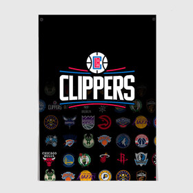 Постер с принтом Los Angeles Clippers (2) в Курске, 100% бумага
 | бумага, плотность 150 мг. Матовая, но за счет высокого коэффициента гладкости имеет небольшой блеск и дает на свету блики, но в отличии от глянцевой бумаги не покрыта лаком | Тематика изображения на принте: ball | basketball | clippers | sport | streetball | баскетбол | клипперс | мяч | нба | спорт | стритбол