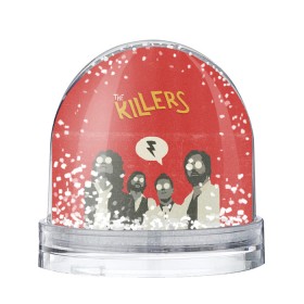Снежный шар с принтом The Killers в Курске, Пластик | Изображение внутри шара печатается на глянцевой фотобумаге с двух сторон | the killers | инди рок | музыка | рок | рок группа