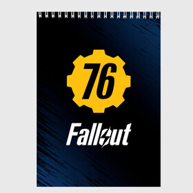 Скетчбук с принтом FALLOUT_76 в Курске, 100% бумага
 | 48 листов, плотность листов — 100 г/м2, плотность картонной обложки — 250 г/м2. Листы скреплены сверху удобной пружинной спиралью | 101 | 111 | 13 | 76 | atom cats | bethesda | brotherhood of steel | fallout | nuka cola | tunnel snakes | vault | war | братство стали | война | убежище | фолаут | фоллаут | ядер кола