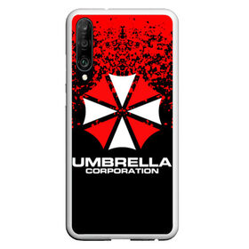 Чехол для Honor P30 с принтом Umbrella Corporation в Курске, Силикон | Область печати: задняя сторона чехла, без боковых панелей | Тематика изображения на принте: resident evil | umbrella corporation | амбрелла | амбрелла корпорейшн | вирус | вымышленная военная и фармацевтическая корпорация | игра | умбрелла