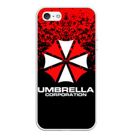 Чехол для iPhone 5/5S матовый с принтом Umbrella Corporation в Курске, Силикон | Область печати: задняя сторона чехла, без боковых панелей | resident evil | umbrella corporation | амбрелла | амбрелла корпорейшн | вирус | вымышленная военная и фармацевтическая корпорация | игра | умбрелла