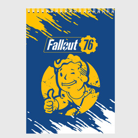 Скетчбук с принтом FALLOUT_76 в Курске, 100% бумага
 | 48 листов, плотность листов — 100 г/м2, плотность картонной обложки — 250 г/м2. Листы скреплены сверху удобной пружинной спиралью | 101 | 111 | 13 | 76 | atom cats | bethesda | brotherhood of steel | fallout | nuka cola | tunnel snakes | vault | war | братство стали | война | убежище | фолаут | фоллаут | ядер кола