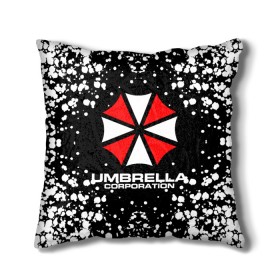 Подушка 3D с принтом Umbrella Corporation. в Курске, наволочка – 100% полиэстер, наполнитель – холлофайбер (легкий наполнитель, не вызывает аллергию). | состоит из подушки и наволочки. Наволочка на молнии, легко снимается для стирки | resident evil | umbrella corporation | амбрелла | амбрелла корпорейшн | вирус | вымышленная военная и фармацевтическая корпорация | игра | умбрелла