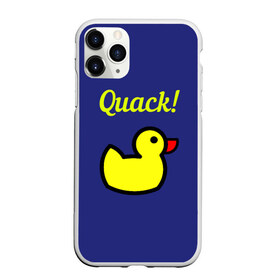 Чехол для iPhone 11 Pro Max матовый с принтом Уточка в Курске, Силикон |  | duck | забавная | кря | утка