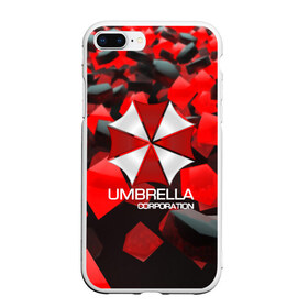 Чехол для iPhone 7Plus/8 Plus матовый с принтом Umbrella Corp в Курске, Силикон | Область печати: задняя сторона чехла, без боковых панелей | biohazard | biohazard 7 | crocodile | fang | game | hand | monster | new umbrella | resident evil | resident evil 7 | umbrella | umbrella corp | umbrella corporation | zombie