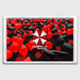 Магнит 45*70 с принтом Umbrella Corp. в Курске, Пластик | Размер: 78*52 мм; Размер печати: 70*45 | biohazard | biohazard 7 | crocodile | fang | game | hand | monster | new umbrella | resident evil | resident evil 7 | umbrella | umbrella corp | umbrella corporation | zombie