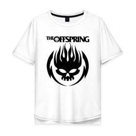 Мужская футболка хлопок Oversize с принтом THE OFFSPRING в Курске, 100% хлопок | свободный крой, круглый ворот, “спинка” длиннее передней части | america | offspring | the offspring | usa | америка | атом уиллард | грег к | декстер холланд | джеймс лилья | нудлс | огонь | офспринг | оффспринг | пит парада | пламя | рон уэлти | сша | череп