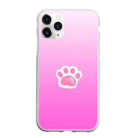 Чехол для iPhone 11 Pro Max матовый с принтом Розовая лапка с подушечками в Курске, Силикон |  | девочковый | женственый | животное | кошечка | лапа | лапка | лапонька | лапуля | лапушка | любитель животных | милашка | милый | мимими | розовая лапа | розовый | собачка | феминизм | феминный | щенок