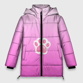 Женская зимняя куртка 3D с принтом Розовая лапка с подушечками в Курске, верх — 100% полиэстер; подкладка — 100% полиэстер; утеплитель — 100% полиэстер | длина ниже бедра, силуэт Оверсайз. Есть воротник-стойка, отстегивающийся капюшон и ветрозащитная планка. 

Боковые карманы с листочкой на кнопках и внутренний карман на молнии | девочковый | женственый | животное | кошечка | лапа | лапка | лапонька | лапуля | лапушка | любитель животных | милашка | милый | мимими | розовая лапа | розовый | собачка | феминизм | феминный | щенок