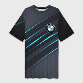 Платье-футболка 3D с принтом BMW в Курске,  |  | bmw | bmw motorsport | bmw performance | carbon | m | motorsport | performance | sport | бмв | карбон | моторспорт | спорт