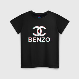 Детская футболка хлопок с принтом BBT BENZO GANG в Курске, 100% хлопок | круглый вырез горловины, полуприлегающий силуэт, длина до линии бедер | bbt | benzo | benzo gang | big baby tape | ббт | бензо