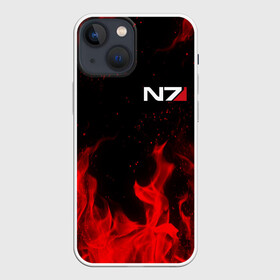 Чехол для iPhone 13 mini с принтом MASS EFFECT N7 RED FIRE   МАСС ЭФФЕКТ Н7 ОГОНЬ в Курске,  |  | bioware | n7 | shepard | броня | жнецы | костюм | масс эффект | н7 | стальная броня | шепард | эффект массы