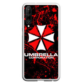 Чехол для Honor P30 с принтом Umbrella Corporation в Курске, Силикон | Область печати: задняя сторона чехла, без боковых панелей | Тематика изображения на принте: resident evil | umbrella corporation | амбрелла | амбрелла корпорейшн | вирус | вымышленная военная и фармацевтическая корпорация | игра | умбрелла